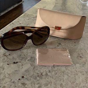Chloe sunglasses with case and cloth!